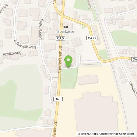 Standortübersicht der Tankstelle Allgäuer Kraftwerke GmbH in 87544 Blaichach