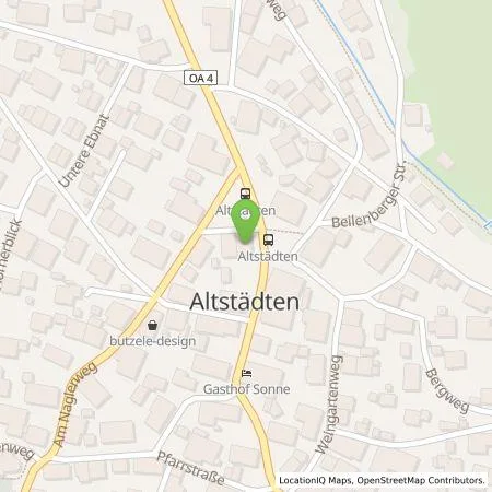 Standortübersicht der Tankstelle Allgäuer Kraftwerke GmbH in 87527 Altstädten