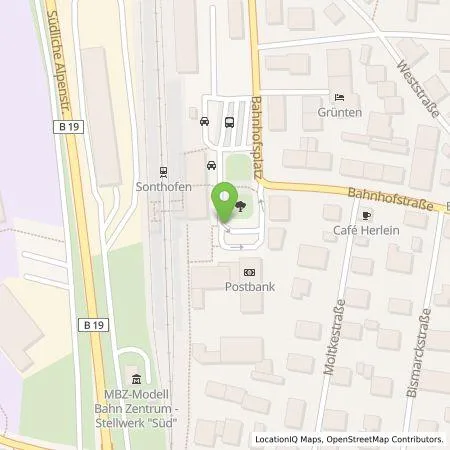 Standortübersicht der Tankstelle Allgäuer Kraftwerke GmbH in 87527 Sonthofen