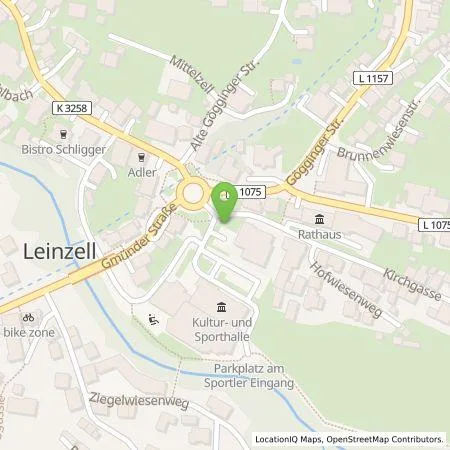 Standortübersicht der Tankstelle EnBW Ostwürttemberg DonauRies AG in 73575 Leinzell