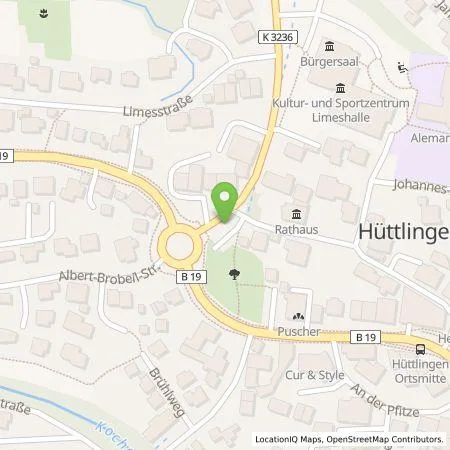 Standortübersicht der Tankstelle EnBW Ostwürttemberg DonauRies AG in 73460 Hüttlingen