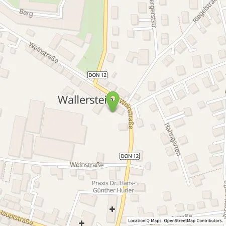 Standortübersicht der Tankstelle EnBW Ostwürttemberg DonauRies AG in 86757 Wallerstein