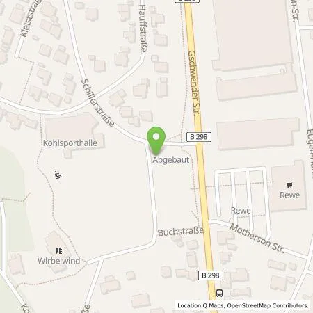 Standortübersicht der Tankstelle EnBW Ostwürttemberg DonauRies AG in 73565 Spraitbach