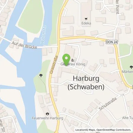 Standortübersicht der Tankstelle EnBW Ostwürttemberg DonauRies AG in 86655 Harburg