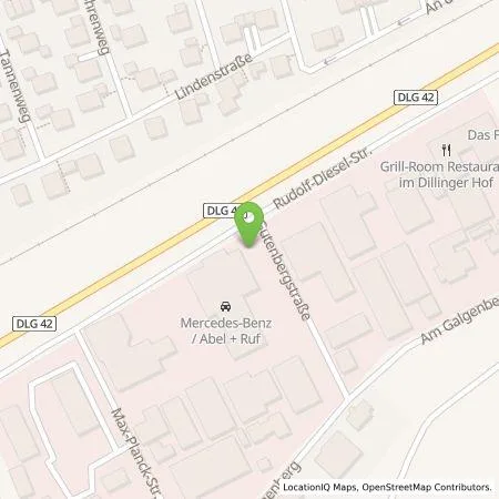 Standortübersicht der Tankstelle EnBW Ostwürttemberg DonauRies AG in 89407 Dillingen