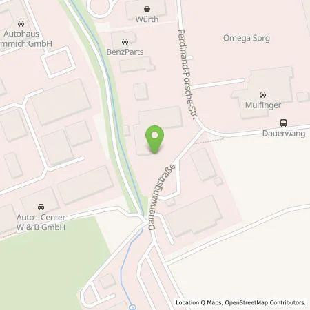 Standortübersicht der Tankstelle EnBW Ostwürttemberg DonauRies AG in 73457 Essingen