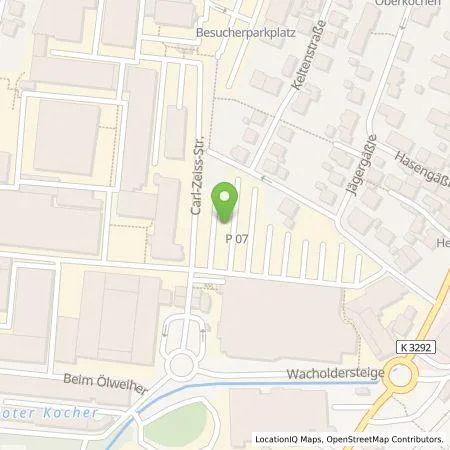 Standortübersicht der Tankstelle EnBW Ostwürttemberg DonauRies AG in 73447 Oberkochen