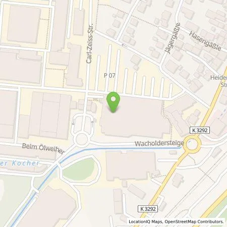 Standortübersicht der Tankstelle EnBW Ostwürttemberg DonauRies AG in 73447 Oberkochen