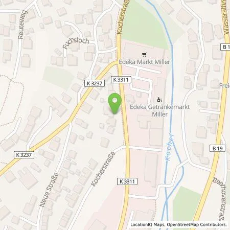 Standortübersicht der Tankstelle EnBW Ostwürttemberg DonauRies AG in 73460 Hüttlingen