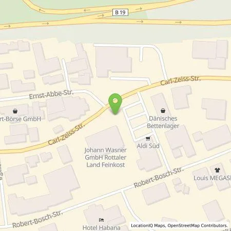 Standortübersicht der Tankstelle EnBW Ostwürttemberg DonauRies AG in 73431 Aalen