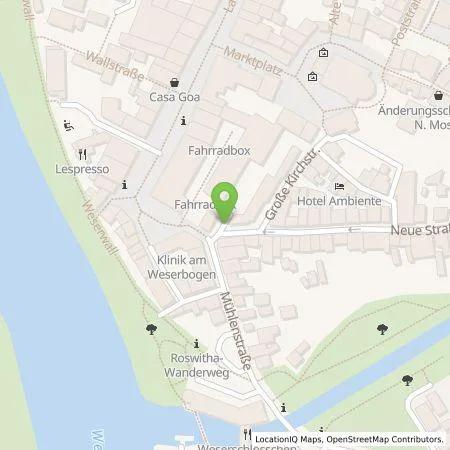 Standortübersicht der Tankstelle Nienburg Energie GmbH in 31582 Nienburg