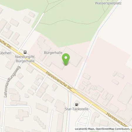 Standortübersicht der Tankstelle Nienburg Energie GmbH in 31582 Nienburg