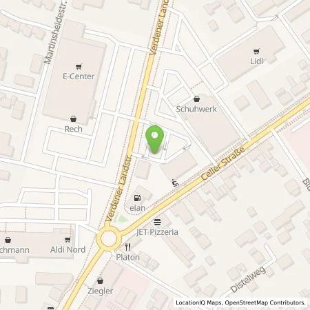 Standortübersicht der Tankstelle Nienburg Energie GmbH in 31582 Nienburg