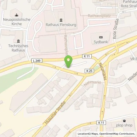 Standortübersicht der Tankstelle Flensburger Ladeinfrastrukturgesellschaft mbH in 24937 Flensburg