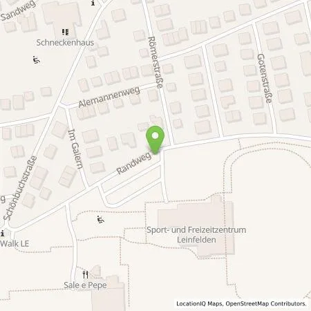 Standortübersicht der Tankstelle Stadtwerke Leinfelden-Echterdingen in 70771 Leinfelden-Echterdingen