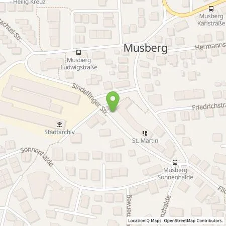 Standortübersicht der Tankstelle Stadtwerke Leinfelden-Echterdingen in 70771 Leinfelden-Echterdingen