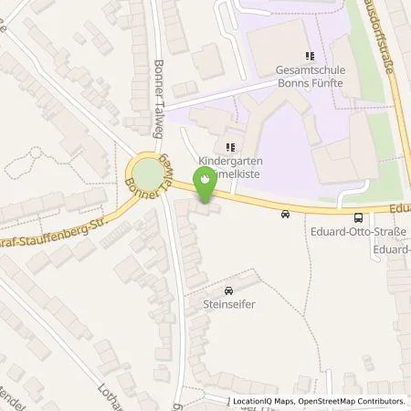 Standortübersicht der Tankstelle Energie- und Wasserversorgung Bonn/Rhein-Sieg GmbH in 53129 Bonn