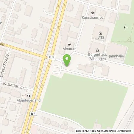 Standortübersicht der Tankstelle badenova AG & Co. KG in 79108 Freiburg im Breisgau