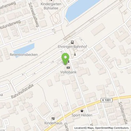 Standortübersicht der Tankstelle Vereinigte Volksbanken eG in 71139 Ehningen