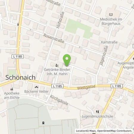 Standortübersicht der Tankstelle Vereinigte Volksbanken eG in 71101 Schönaich