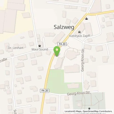 Standortübersicht der Tankstelle Mer Germany GmbH in 94121 Salzweg