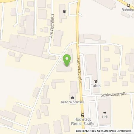 Standortübersicht der Tankstelle Mer Germany GmbH in 91315 Höchstadt a. d. Aisch