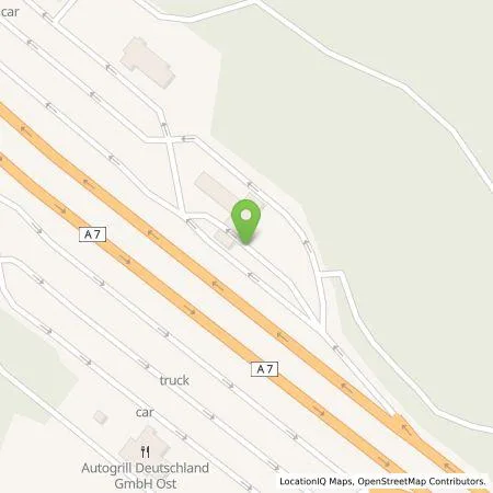 Standortübersicht der Tankstelle Mer Germany GmbH in 36151 Burghaun