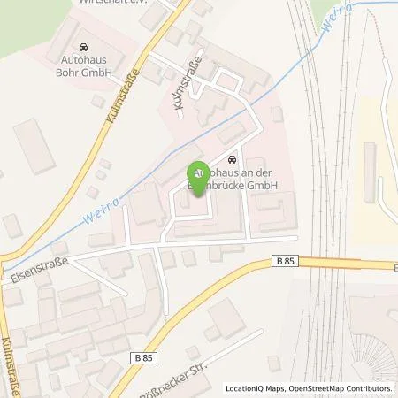 Standortübersicht der Tankstelle Mer Germany GmbH in 07318 Saalfeld