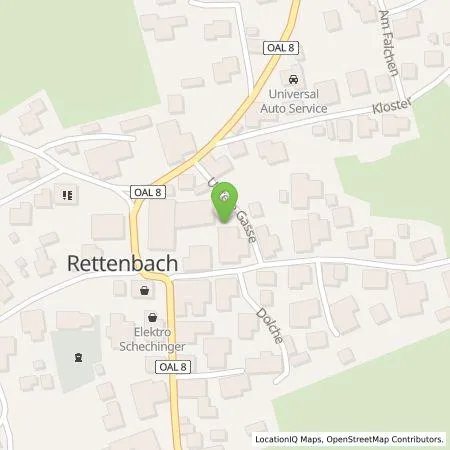 Standortübersicht der Tankstelle Mer Germany GmbH in 87675 Rettenbach am Auerberg