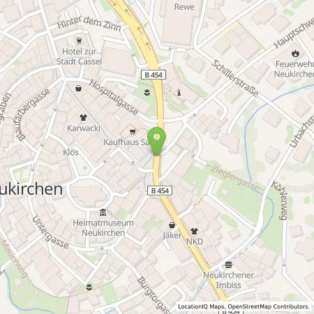 Standortübersicht der Tankstelle Mer Germany GmbH in 34626 Neukirchen