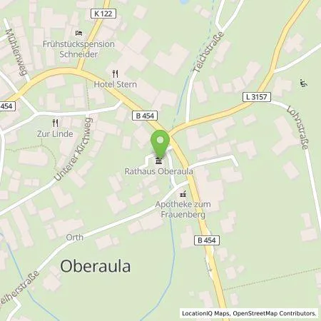 Standortübersicht der Tankstelle Mer Germany GmbH in 36280 Oberaula