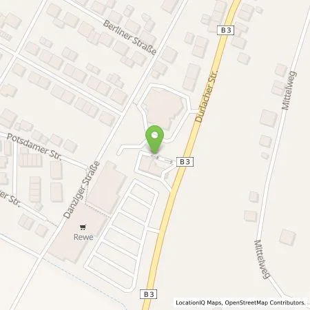 Standortübersicht der Tankstelle Mer Germany GmbH in 76356 Weingarten