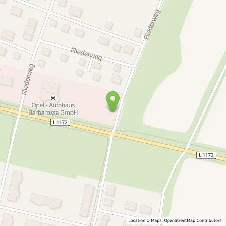 Standortübersicht der Tankstelle Mer Germany GmbH in 06567 Bad Frankenhausen