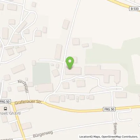 Standortübersicht der Tankstelle Mer Germany GmbH in 94548 Innernzell