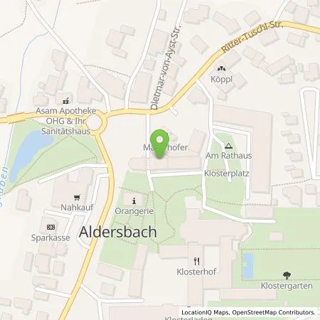 Standortübersicht der Tankstelle Mer Germany GmbH in 94501 Aldersbach