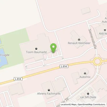 Standortübersicht der Tankstelle Mer Germany GmbH in 32676 Lügde