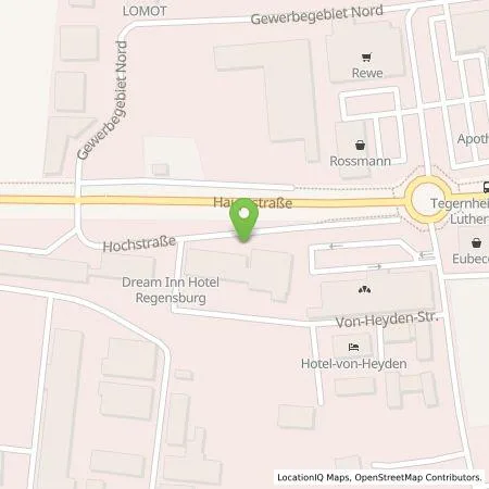 Standortübersicht der Tankstelle Mer Germany GmbH in 93105 Tegernheim