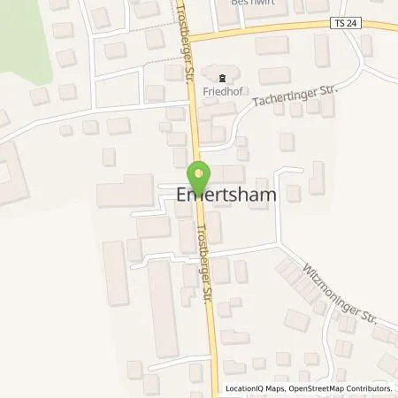 Standortübersicht der Tankstelle Mer Germany GmbH in 83342 Tacherting (Emertsham)