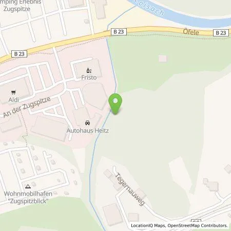 Standortübersicht der Tankstelle Heitz Sportwagen GmbH in 82491 Grainau