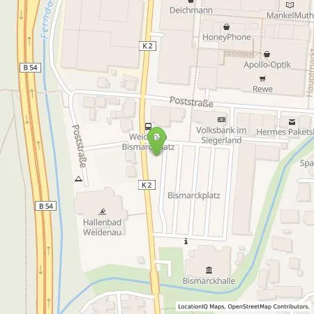 Standortübersicht der Tankstelle schnellDC - Sabine Schmiemann in 57076 Siegen