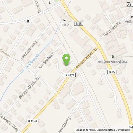 Standortübersicht der Tankstelle Klaus Streib GmbH in 74939 Zuzenhausen