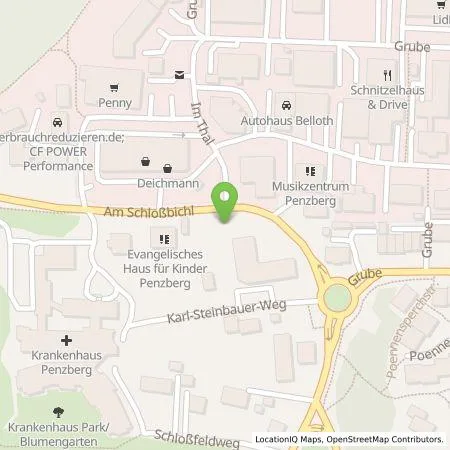 Standortübersicht der Tankstelle KLING Charging Solutions GmbH in 82377 Penzberg