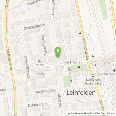 Standortübersicht der Tankstelle Stadtwerke Leinfelden-Echterdingen in 70771 Leinfelden-Echterdingen