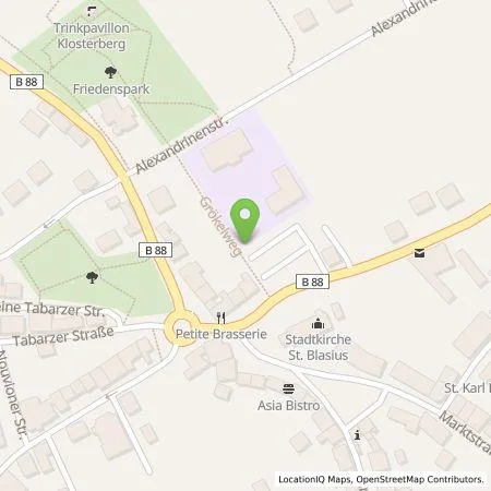 Standortübersicht der Tankstelle TEAG Mobil GmbH in 99894 Friedrichroda