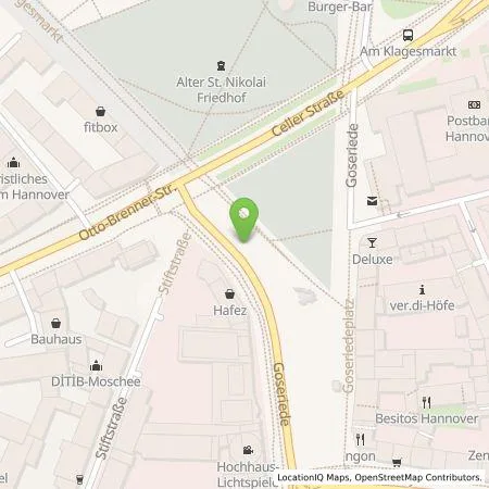 Standortübersicht der Tankstelle enercity AG in 30159 Hannover