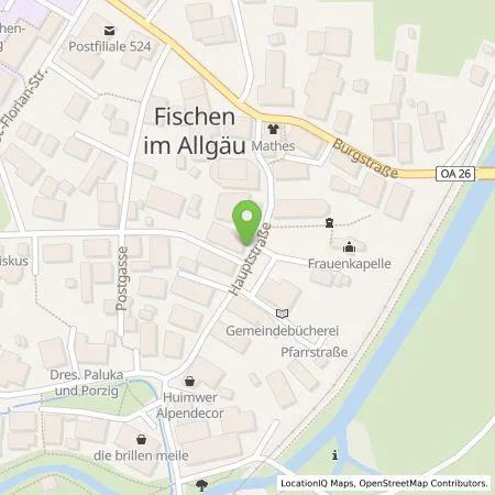 Standortübersicht der Tankstelle Fischinger Gastro GmbH & Co. KG in 87538 Fischen