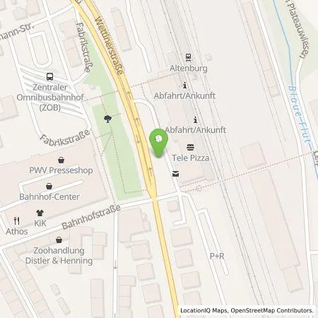 Standortübersicht der Tankstelle Stadtwerke Altenburg GmbH in 04600 Altenburg