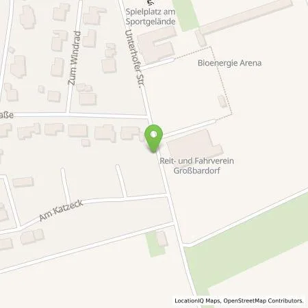 Standortübersicht der Tankstelle RegioGrünStrom GmbH & Co. KG in 97633 Großbardorf