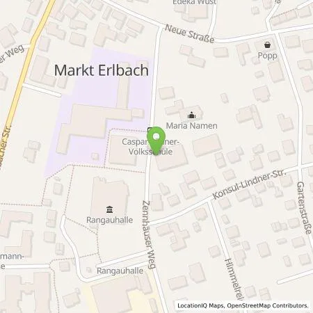 Standortübersicht der Tankstelle RegioGrünStrom GmbH & Co. KG in 91459 Markt Erlbach