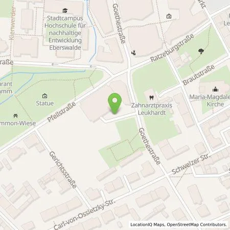 Standortübersicht der Tankstelle Barnimer Energiebeteiligungsgesellschaft mbH (BEBG) in 16225 Eberswalde